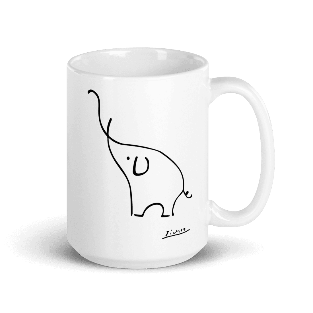 Pablo Picasso Elephant Sketch Artwork Mug