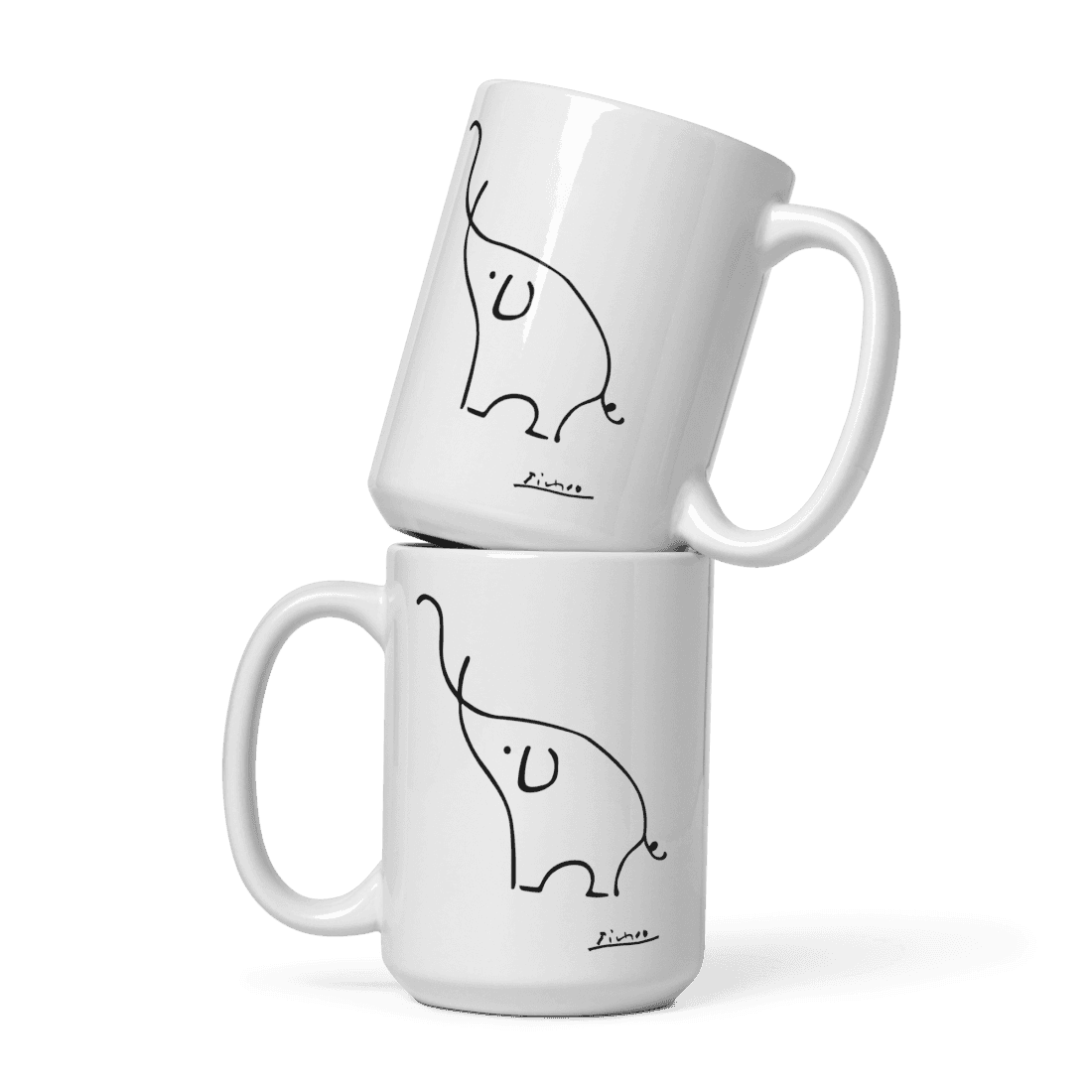 Pablo Picasso Elephant Sketch Artwork Mug