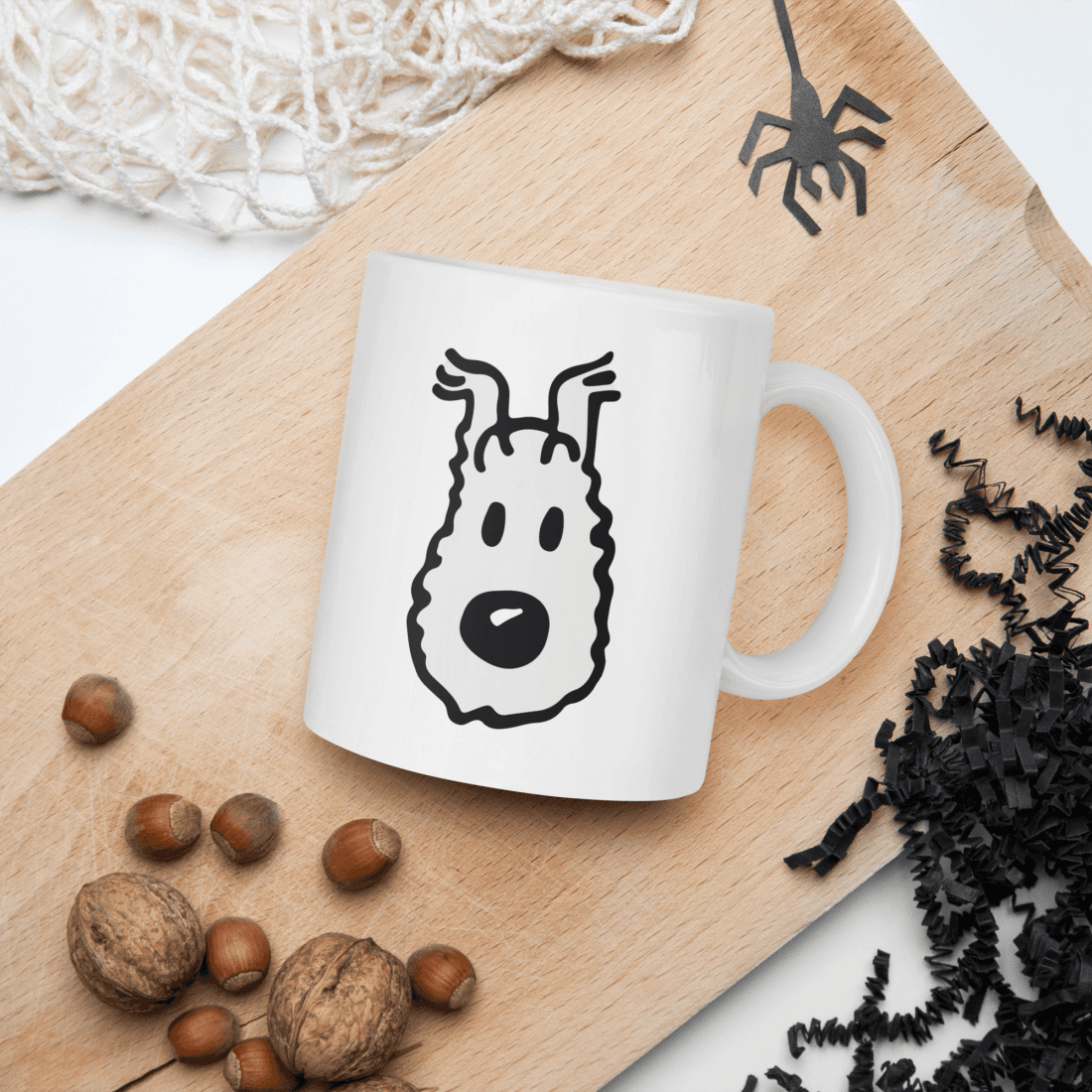 Snowy (Milou), Wire Fox Terrier from Tintin Mug