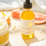 Moisturizing set with Grapefruit body oil and Body scrub