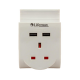 Lifemax Plug Through USB Charger