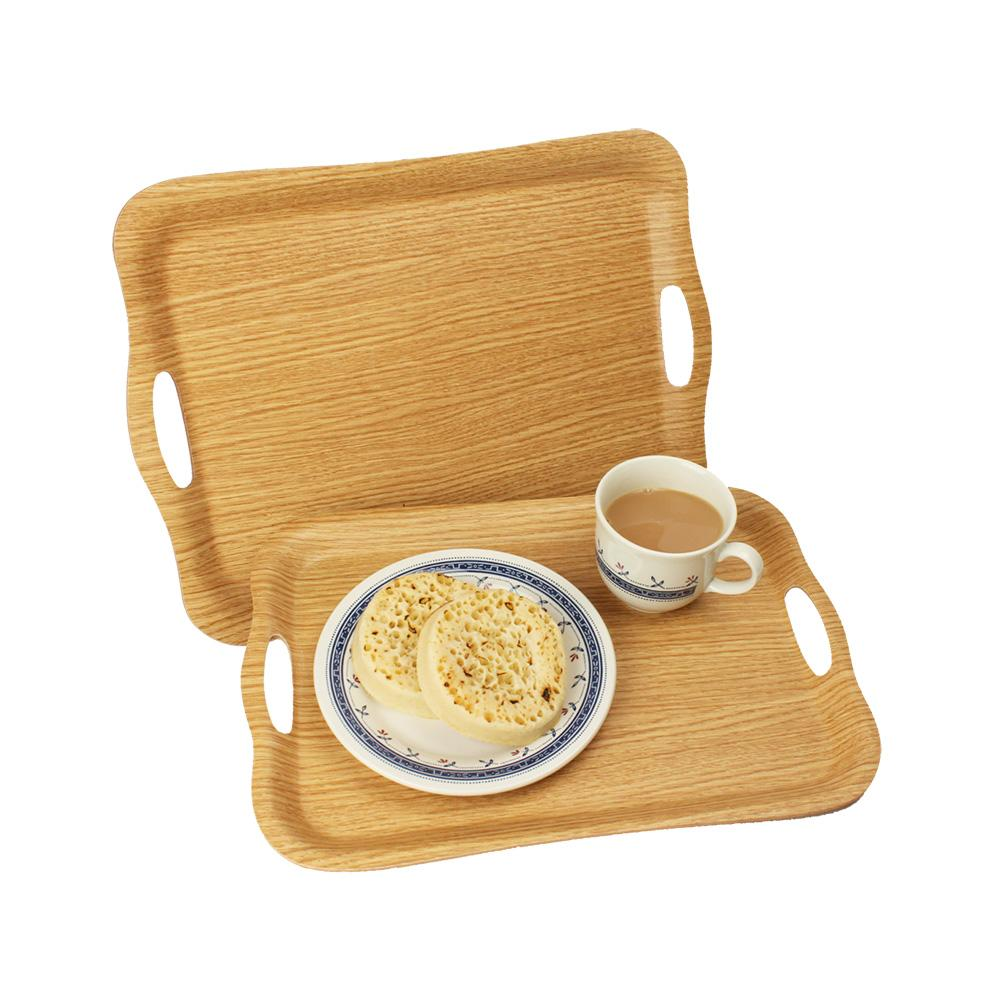 Lifemax Non-Slip Tray (Oak - 37.5x26)