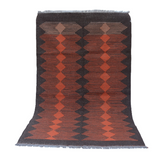 Modern Raspberry Glace Kilim Rug