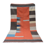 Modern  Carmine Pink Kilim Rug