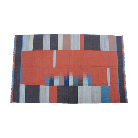 Modern  Carmine Pink Kilim Rug