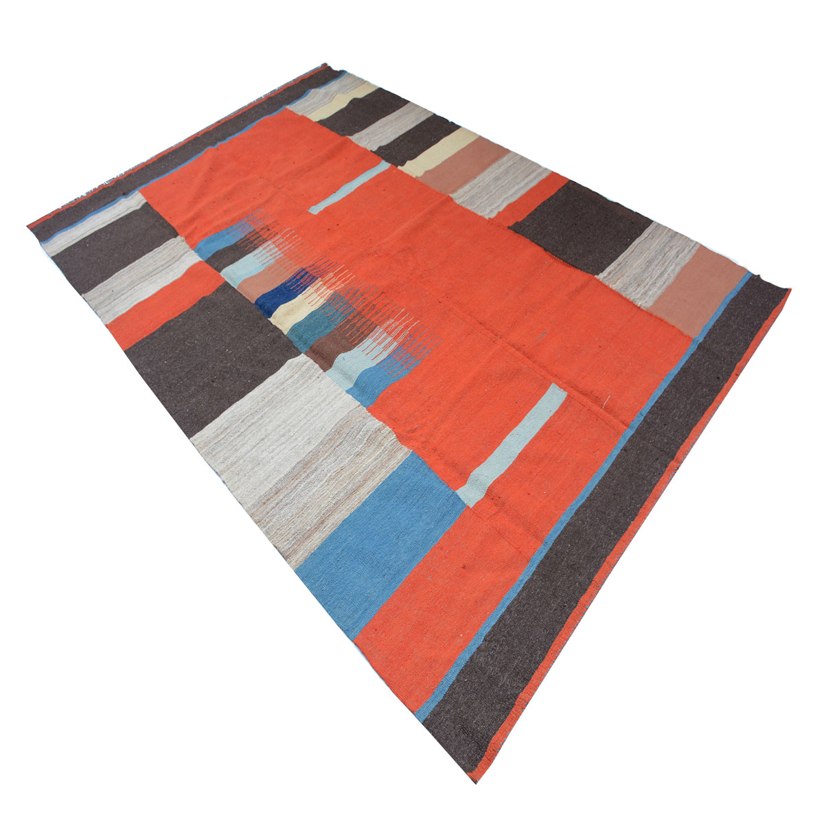 Modern  Carmine Pink Kilim Rug