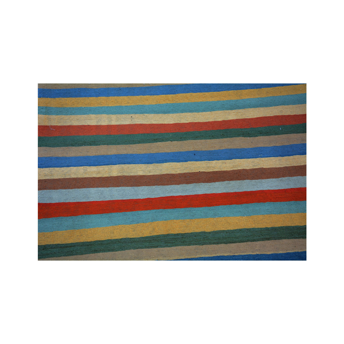 Modern Bluish Kilim Rug