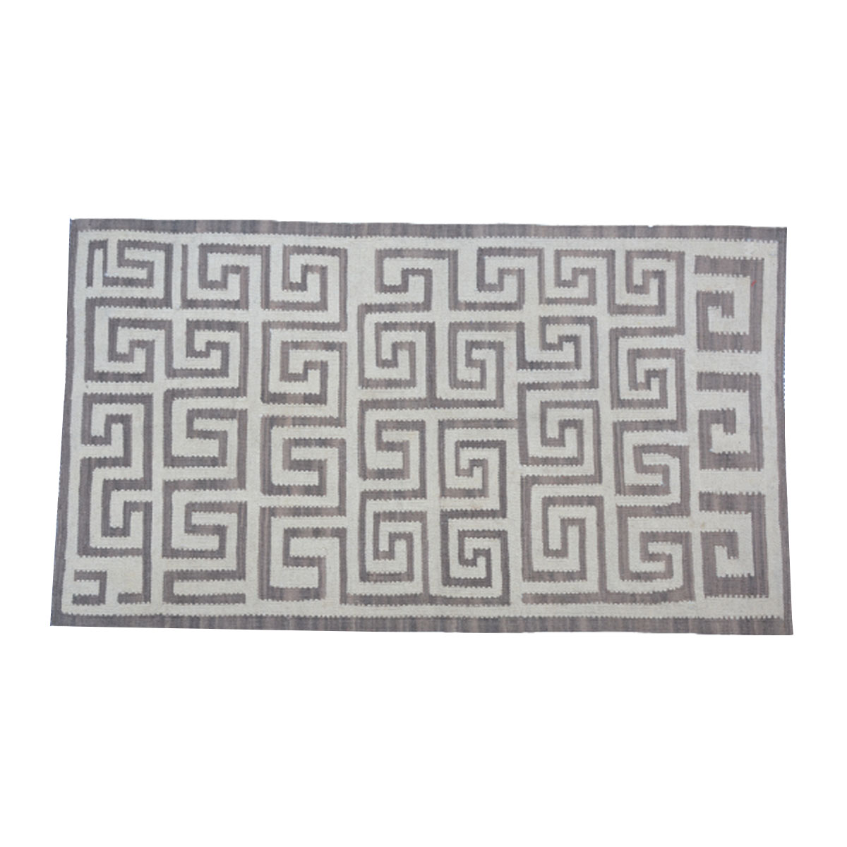 Modern Smokey Grey Kilim Rug