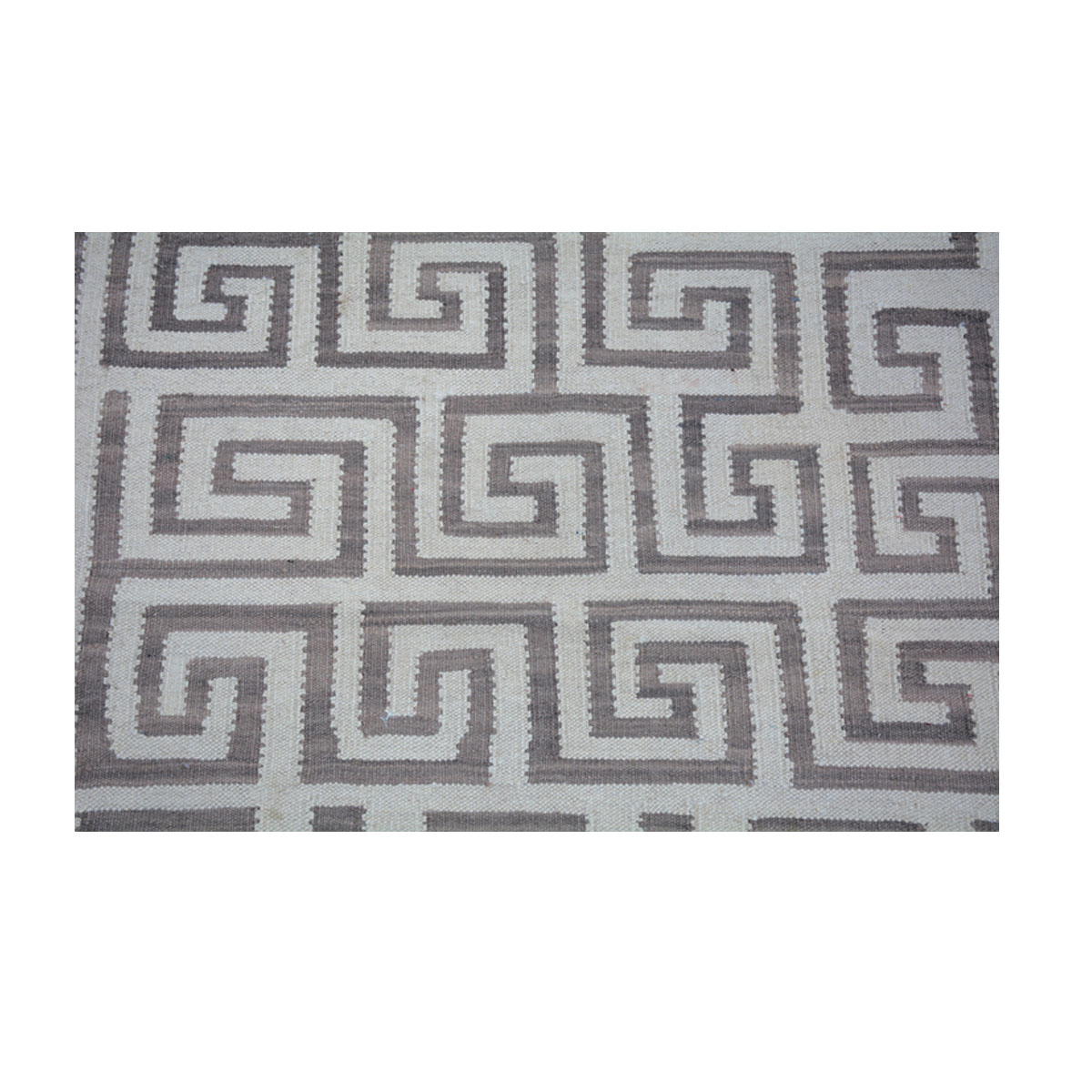 Modern Smokey Grey Kilim Rug