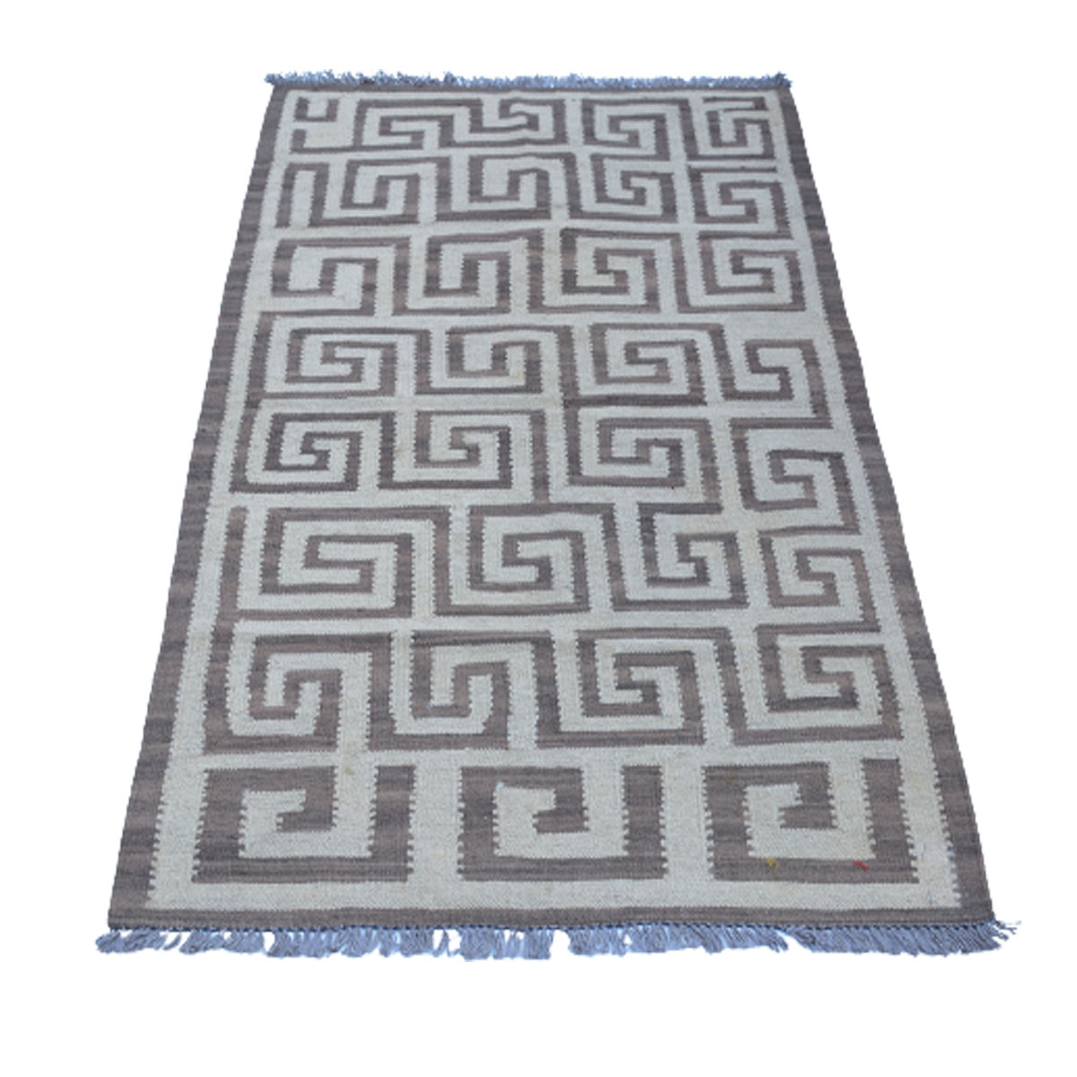 Modern Smokey Grey Kilim Rug