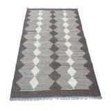 Modern Silver Sand Kilim Rug