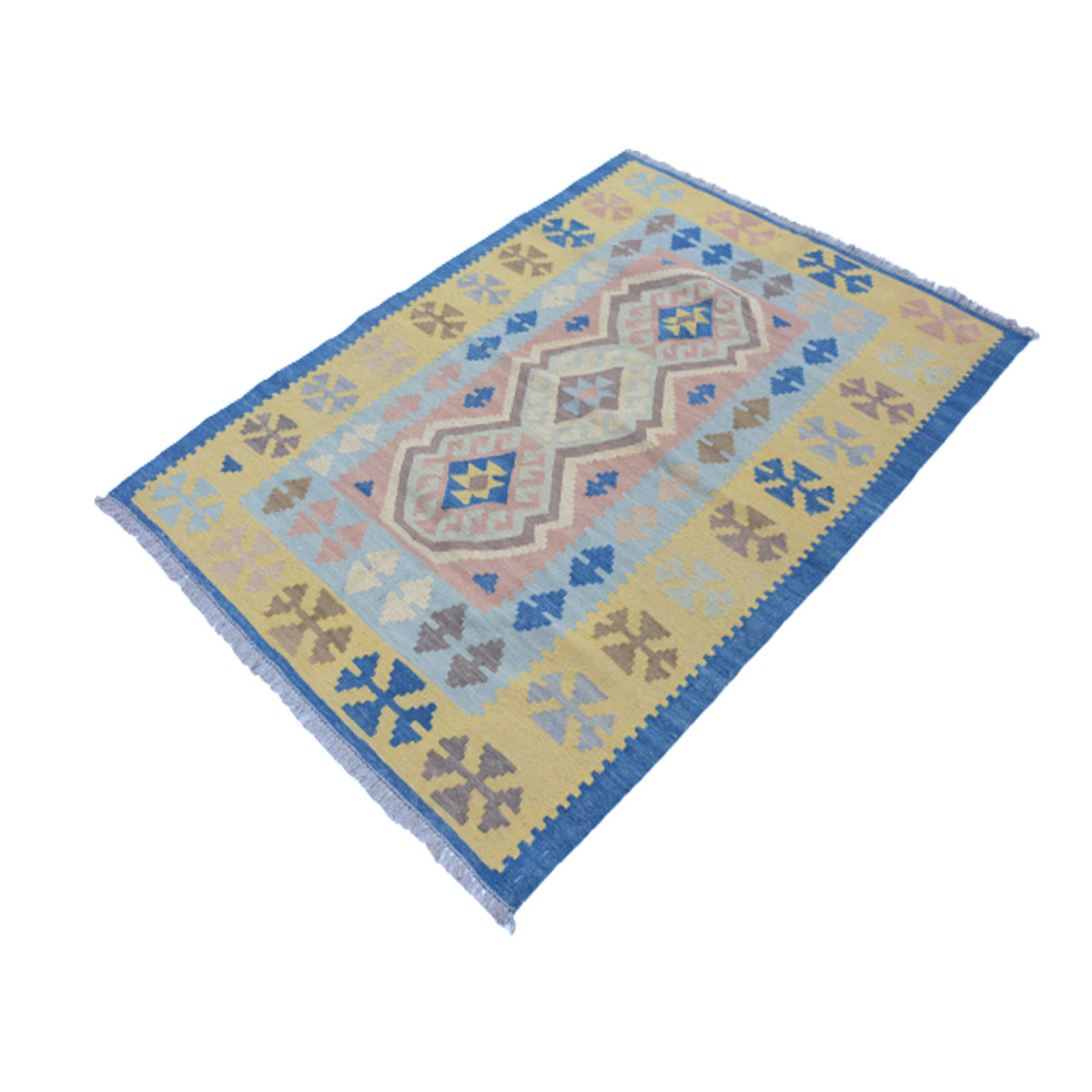 Modern Dusk Blue Kilim Rug