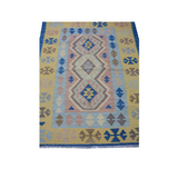 Modern Dusk Blue Kilim Rug