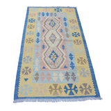 Modern Dusk Blue Kilim Rug