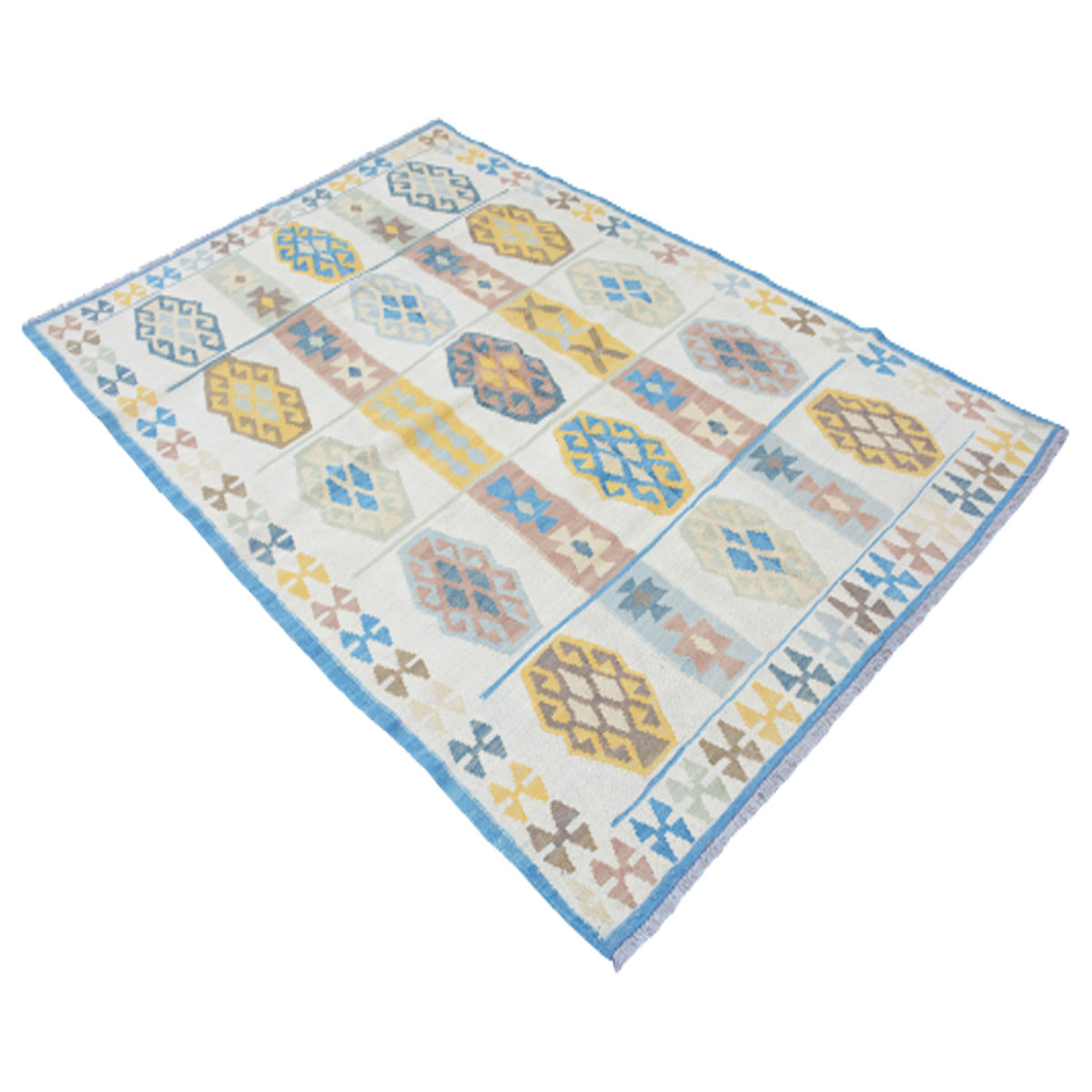 Modern Sea Mist Kilim Rug