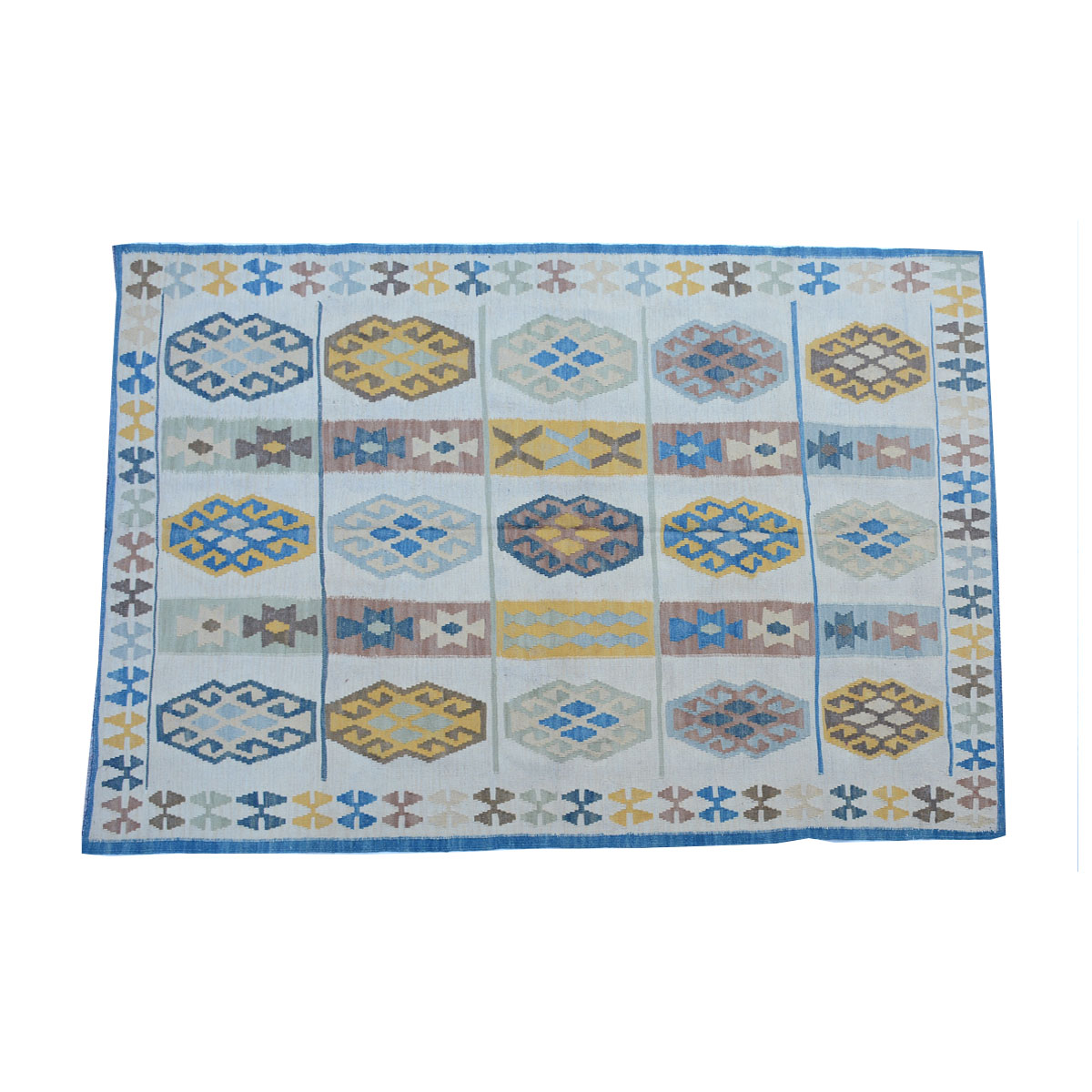 Modern Sea Mist Kilim Rug