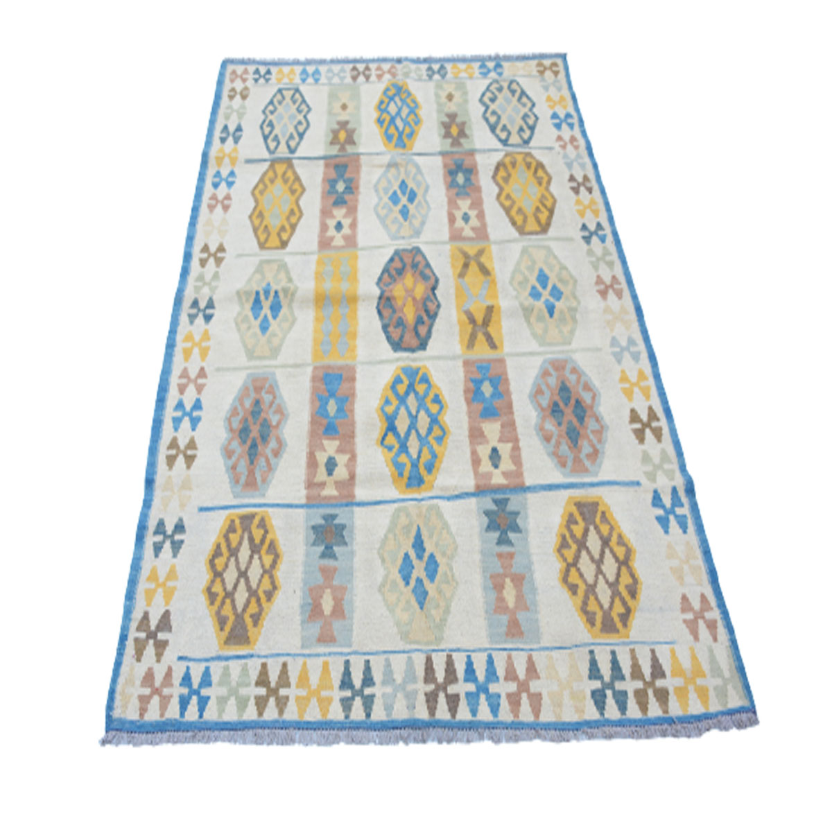 Modern Sea Mist Kilim Rug