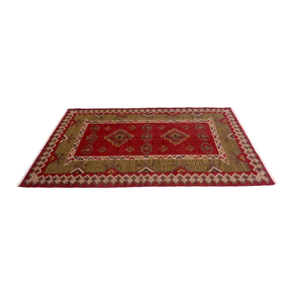 Vintage Handwoven Makara Rug