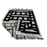 IKAT Nomadic Black Kilim Rug