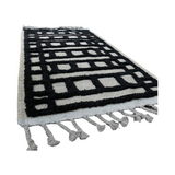 IKAT Nomadic Black Kilim Rug