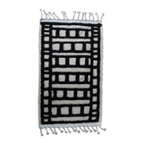 IKAT Nomadic Black Kilim Rug