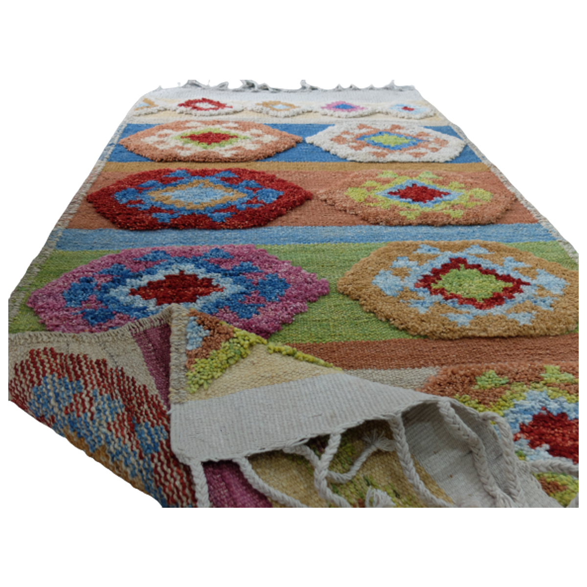 IKAT Nomadic Floral Kilim Rug