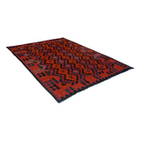 Vintage Handmade Sanguine Brown Rug