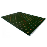 Soumak Turtle Green Kilim Rug