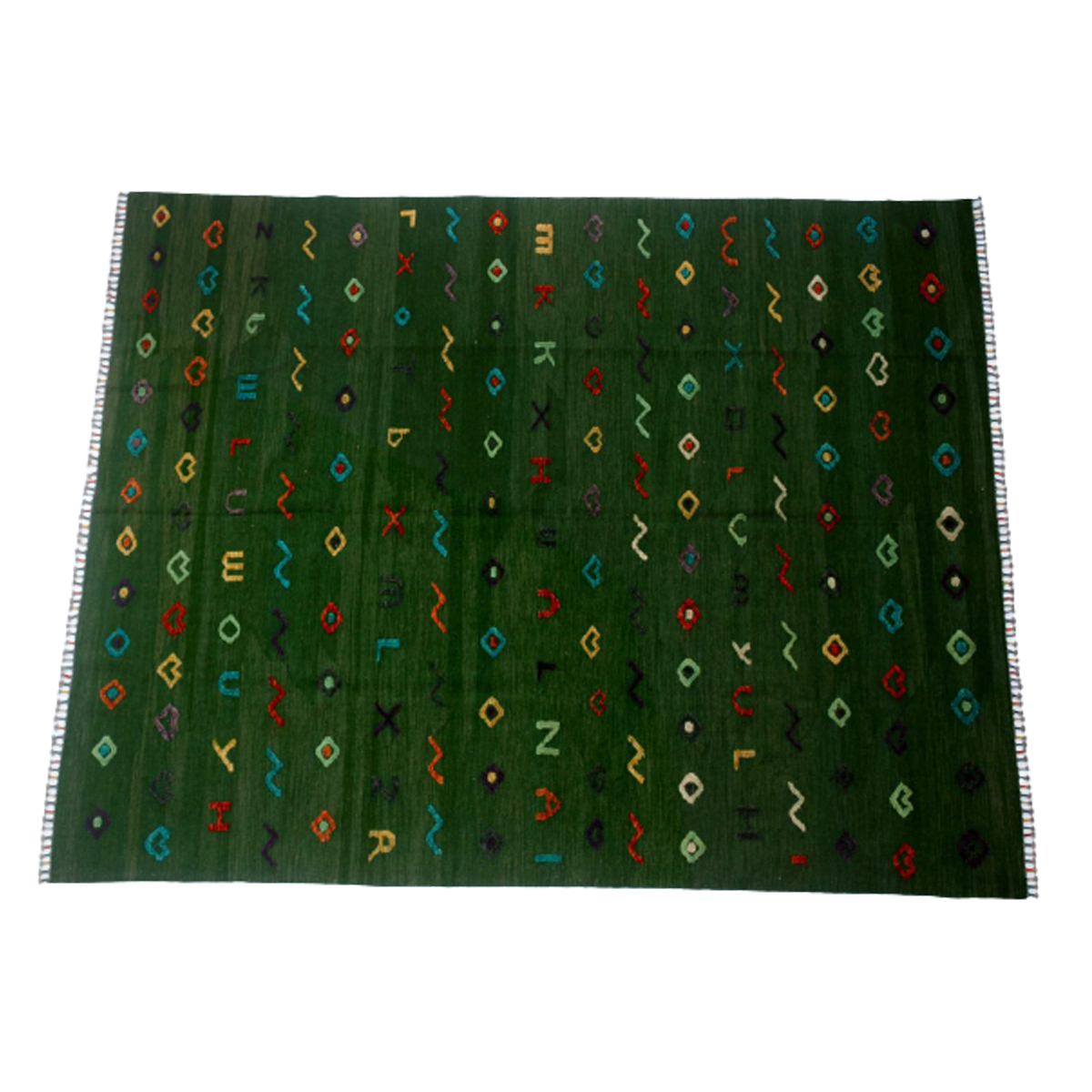 Berjista Seaweed Green Kilim Rug