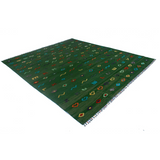 Berjista Seaweed Green Kilim Rug