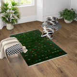 Berjista Seaweed Green Kilim Rug