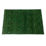 Soumak Everglade Green Kilim Rug