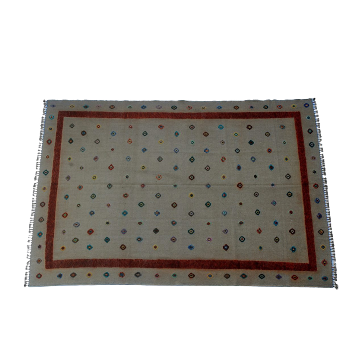 Soumak Tapa Beige Kilim Rug