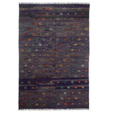 Soumak Ship Gray Kilim Rug