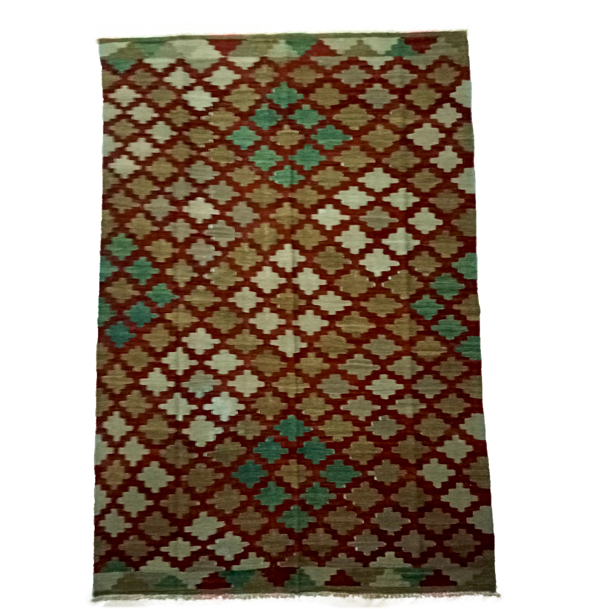 Afghan Handmade Cherrywood Kilim Rug