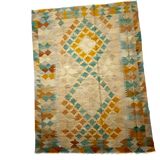 Nomadic Handwoven Khaki Kilim Carpet