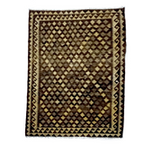 Geometric Brown Pod Kilim Rug