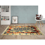 Handmade Dairy Cream Kilim Rug