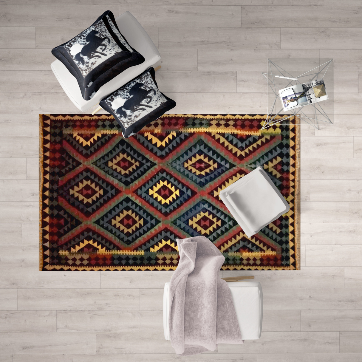 Nomadic Metal Kilim Rugs