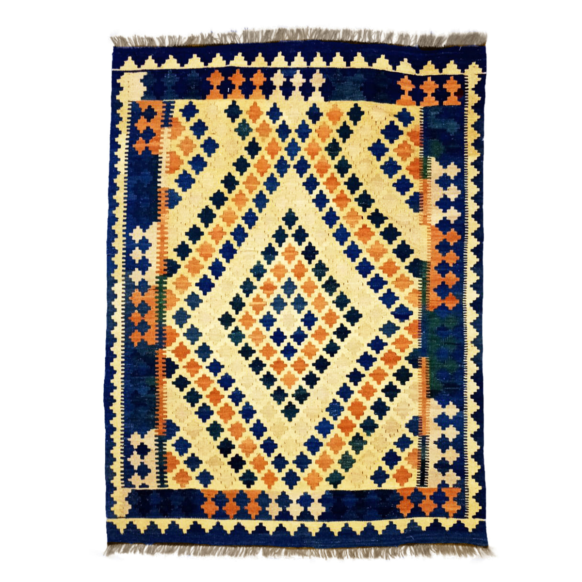 Rectangular Gold Sand Kilim Rugs