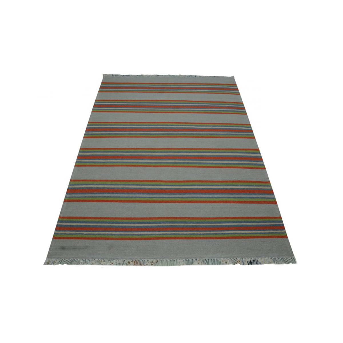 Handmade Striped Stack Pattern Rug