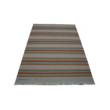 Handmade Striped Stack Pattern Rug