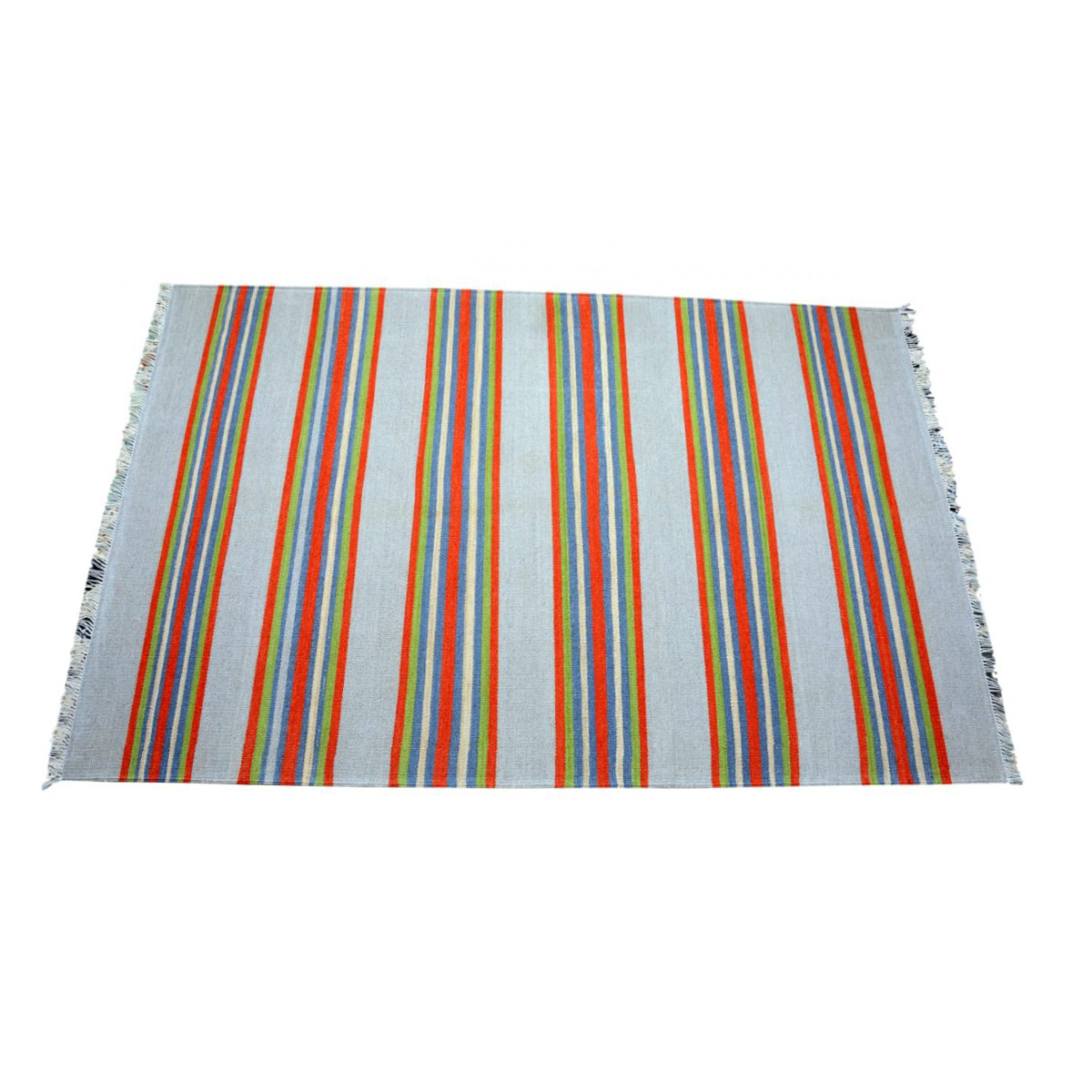 Handmade Striped Stack Pattern Rug