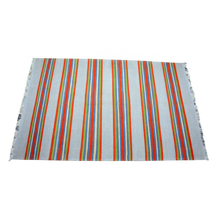 Handmade Striped Stack Pattern Rug