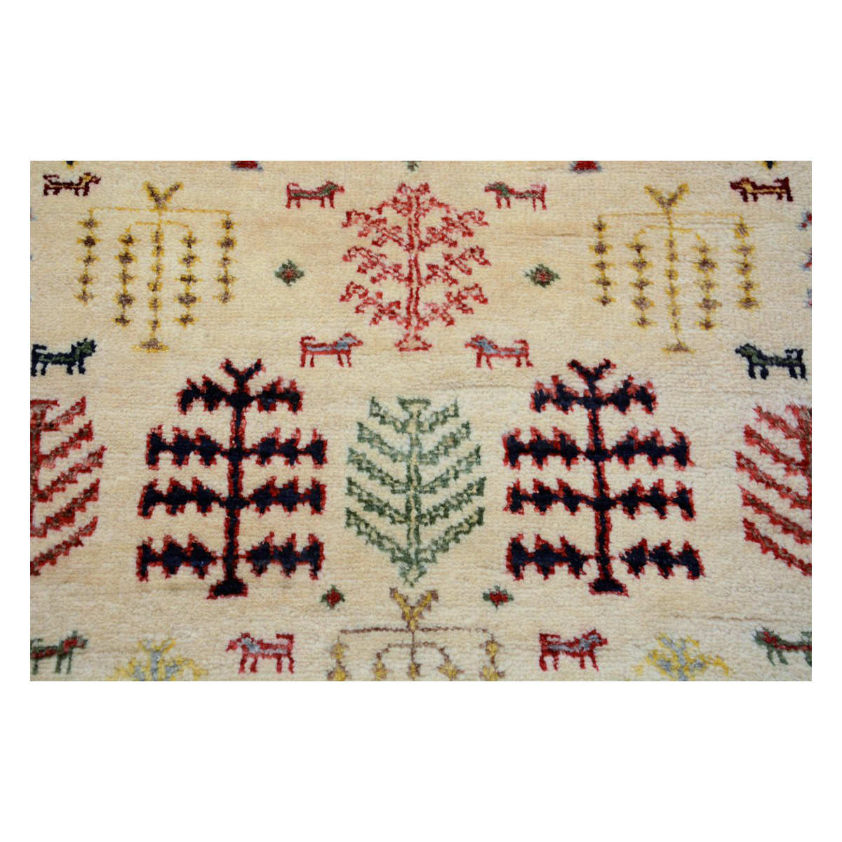 Handknotted Natural Gabbeh Rug