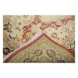 Kashan Hand knotted Double Colonial White Soft Rug