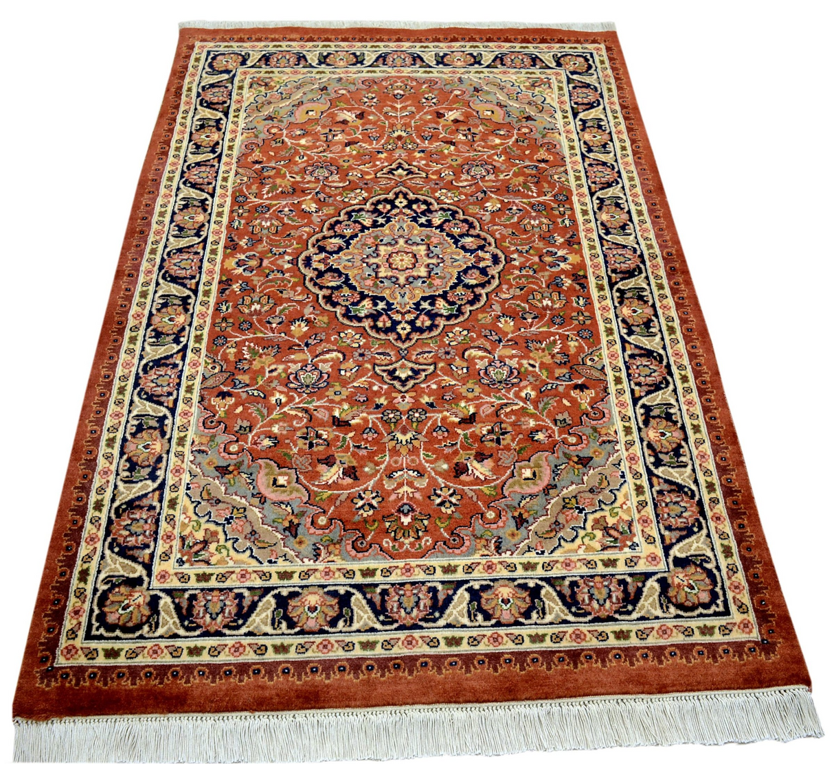 Kashan Hand knotted Woolen Room Rugs