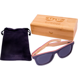 Canadian multi layer black maple wood sunglasses