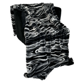 Plutus Black White Galaxy Faux Fur Luxury Throw Blanket