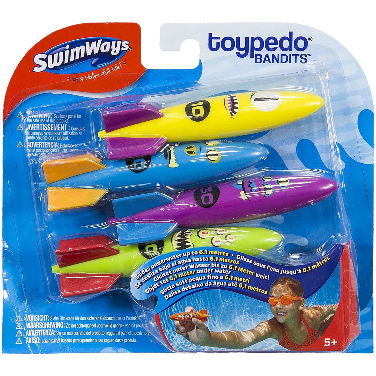 SwimWays Toypedo Bandits - 4 Pack